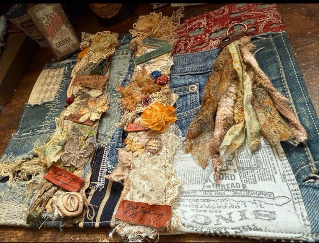 ミィさま❤️ジャンクジャーナル素材‪ෆ‪.*・゜スニペットロール風&タッセルセット