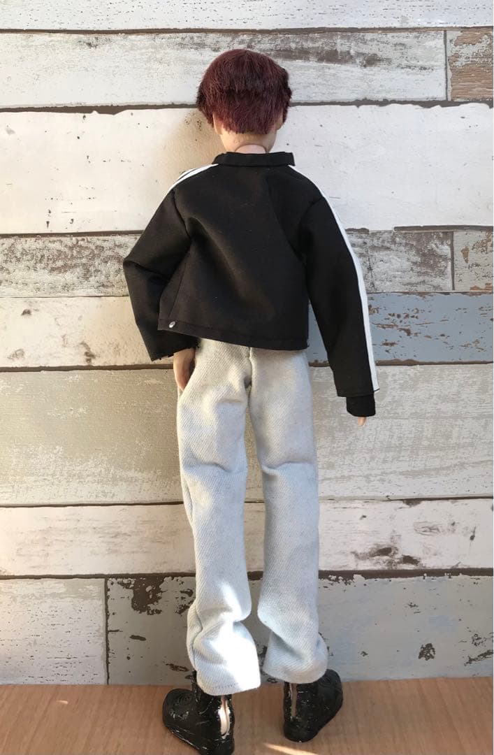 BTS ドール服　ライダースジャケットセット　グク