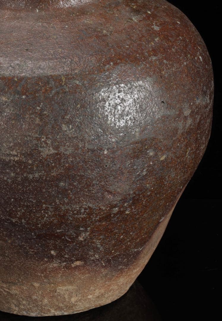 室町時代 古備前 自然釉壺 高さ26cm 花器 壷 日本古陶磁 古美術 骨董品