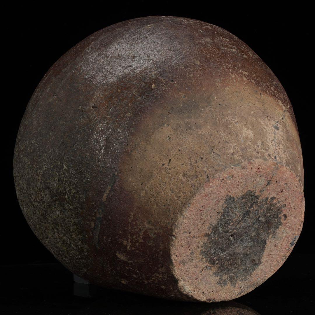 室町時代 古備前 自然釉壺 高さ26cm 花器 壷 日本古陶磁 古美術 骨董品