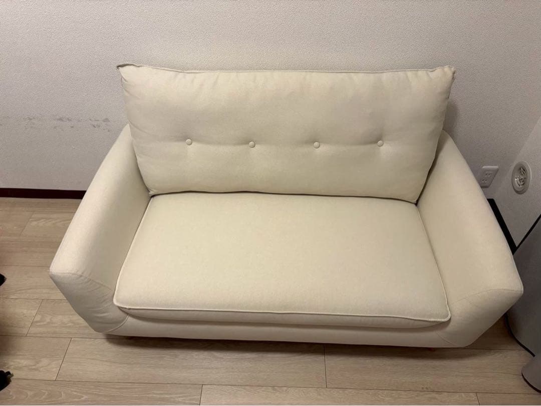 【川崎市手渡し限定】ニトリ 2人掛けコンパクトソファ Nパック4 ベージュ 美品