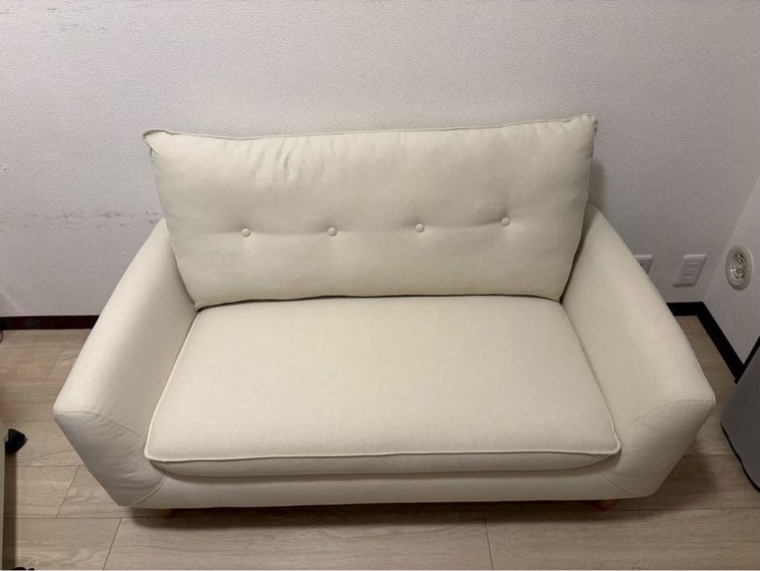 【川崎市手渡し限定】ニトリ 2人掛けコンパクトソファ Nパック4 ベージュ 美品