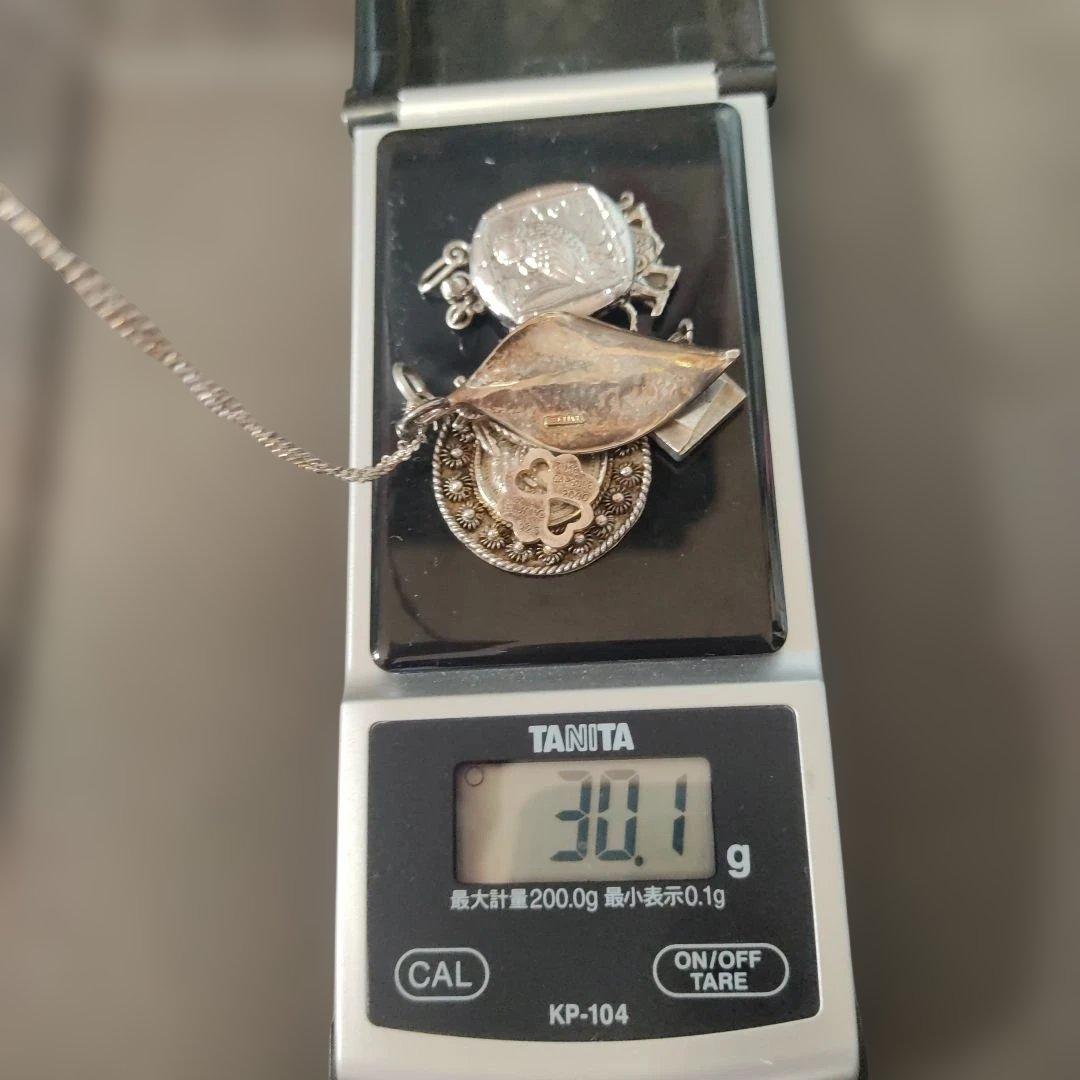 シルバー製。銀製。ペンダントトップ。800、925、純銀、SILVER刻印など。