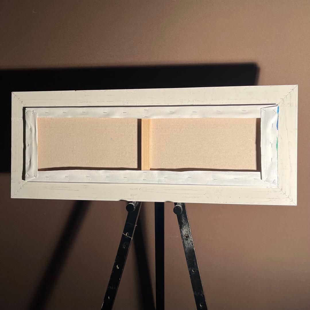 ★秀作★ 手書き油絵 クロード・モネ 睡蓮の池 額付 絵画 インテリア 油彩画