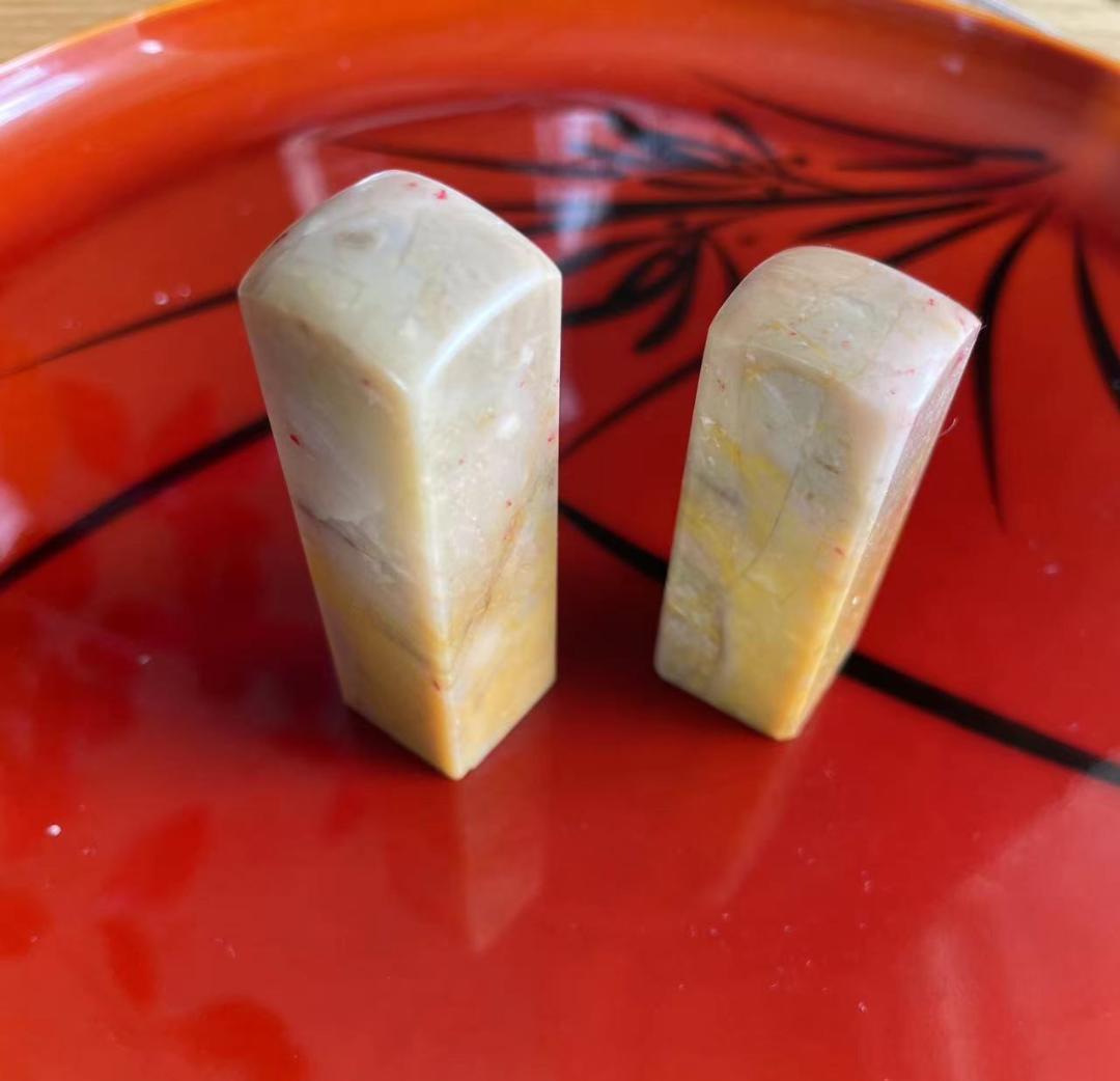 31美品『天然石、鶏血石、中国浙江昌化産印石』