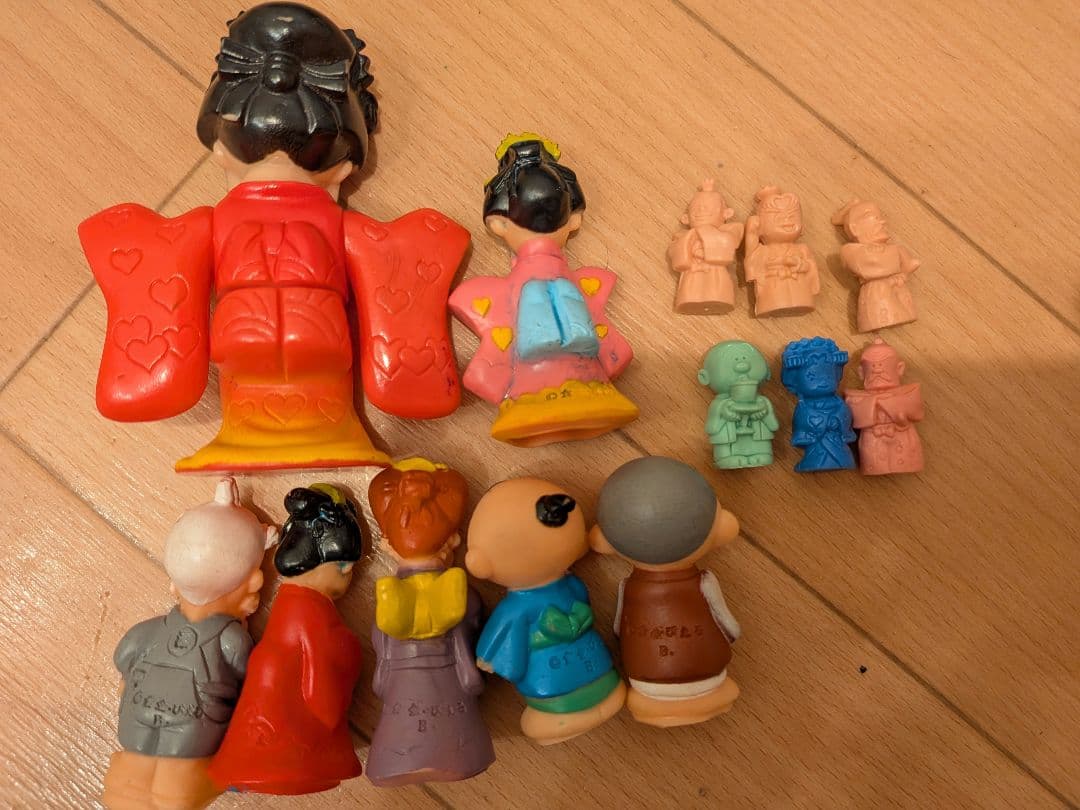 レトロ　あんみつ姫　ソフビ　指人形