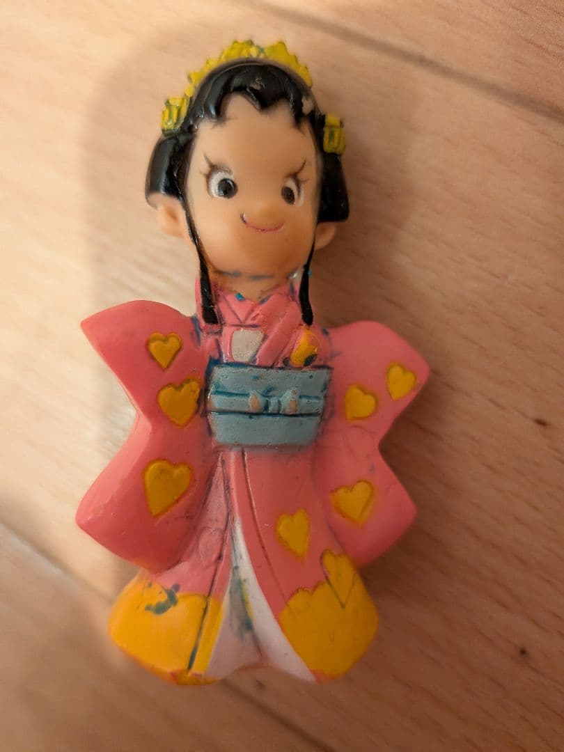 レトロ　あんみつ姫　ソフビ　指人形