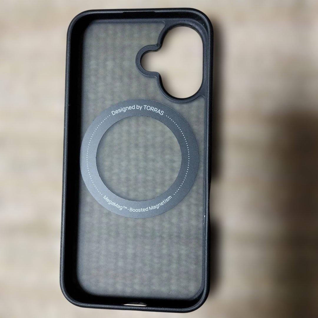 TORRAS iPhone用ケース360°回転スタンドブラック