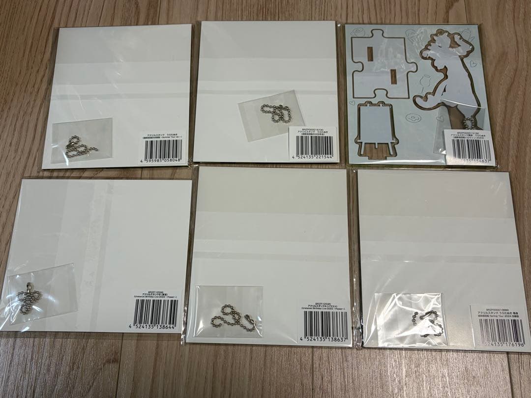 浦島坂田船 うらたぬき アクリルスタンド 6個セット