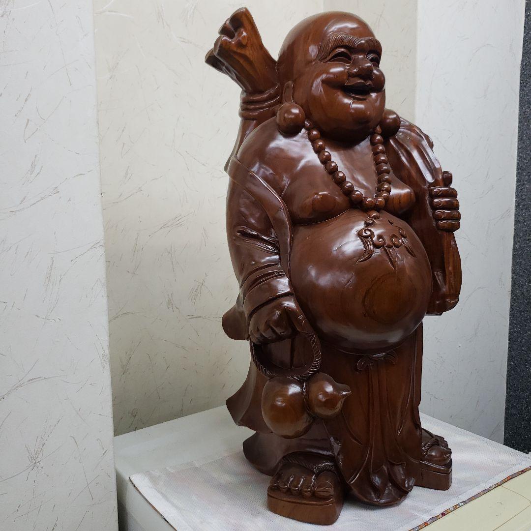 蔵出し特価１木造り 立布袋さん 約60cm12kg