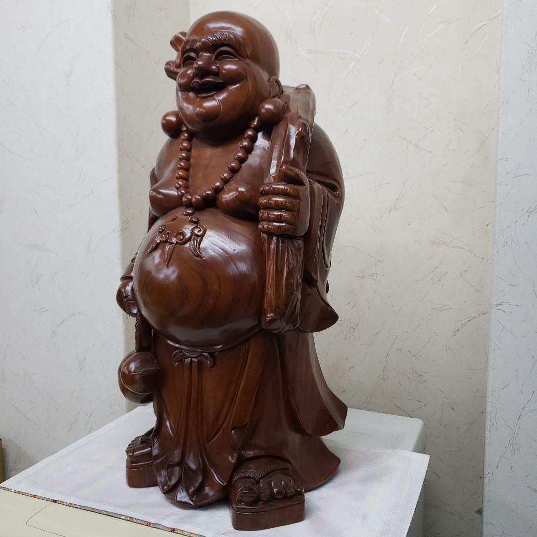 蔵出し特価１木造り 立布袋さん 約60cm12kg