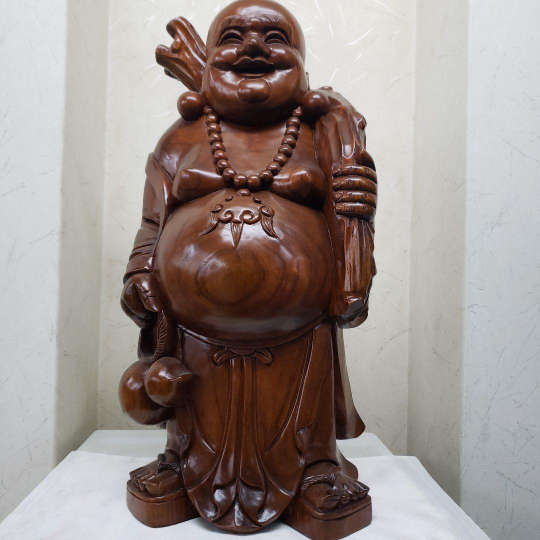 蔵出し特価１木造り 立布袋さん 約60cm12kg