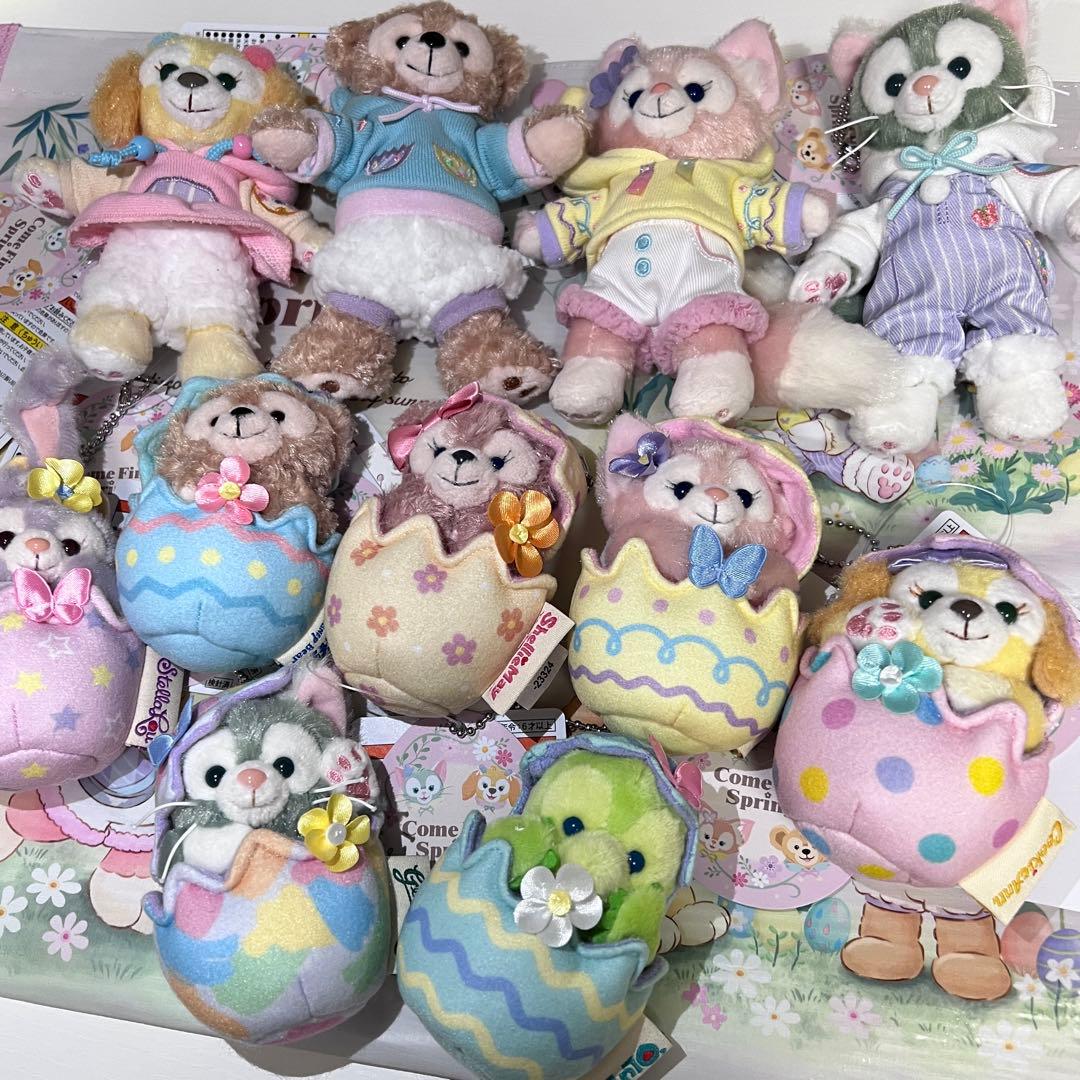 ディズニーシーカムファインドスプリングぬいぐるみバッジチャーム全種セット11点