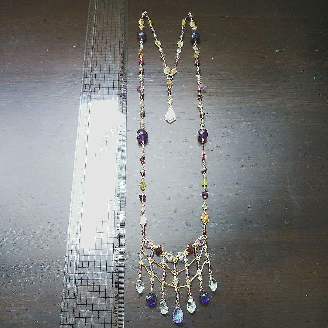 ✧SALE✧高品質 JEWEL 葡萄のロングネックレス typeC 約86cm