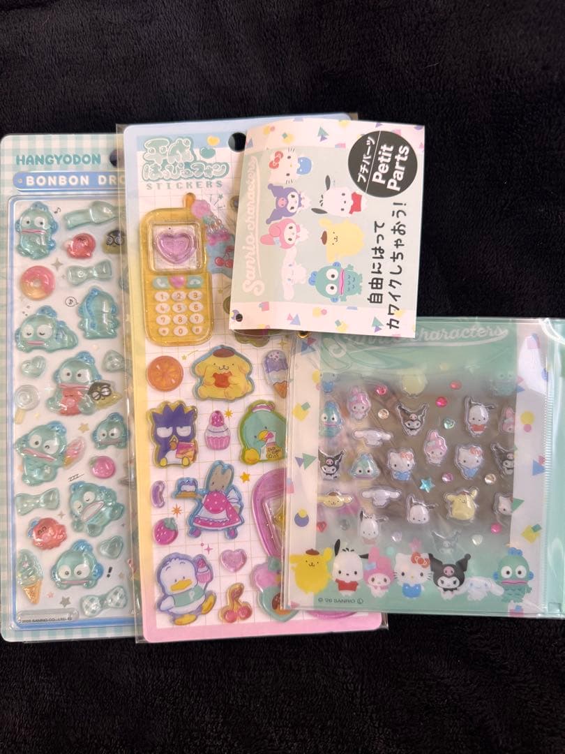 ♡サンリオ　ボンボンドロップシール　平成はっぴーフォン　プチパーツ　まとめ売り♡
