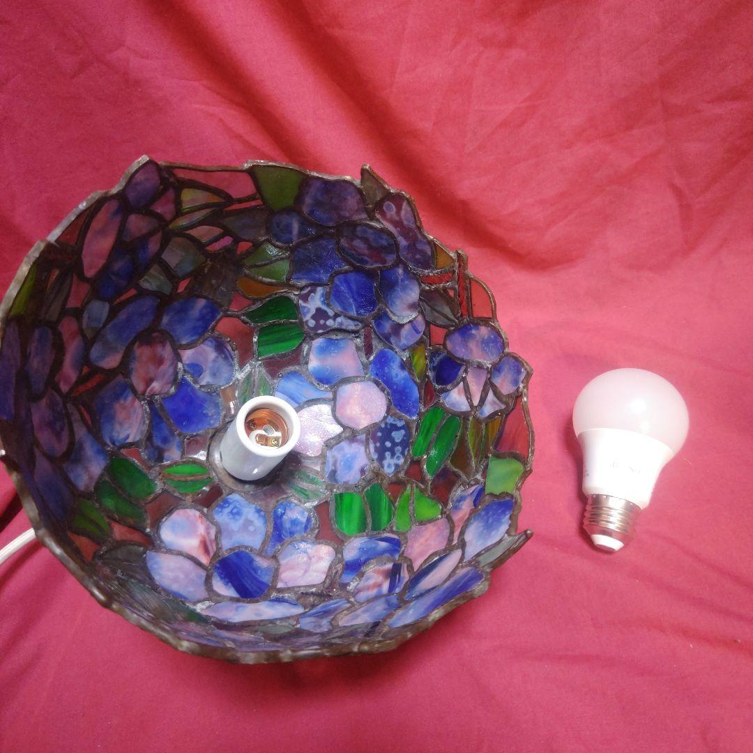 ステンドグラス天井照明 コード交換済み！割れなど見当たりません！【最終価格】