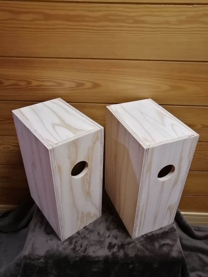 【ラピ】無塗装エンクロージャー　バックロードホーン型 ペア