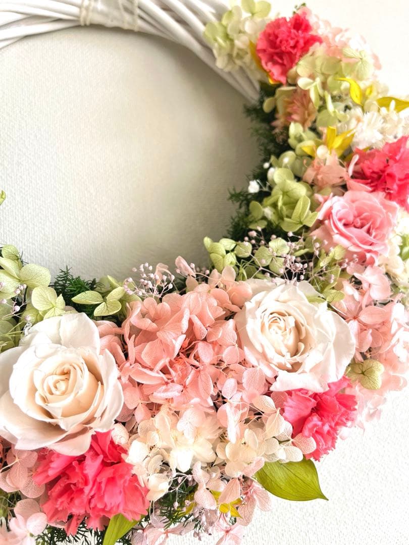 プリザーブドフラワーリース30cm mflower003