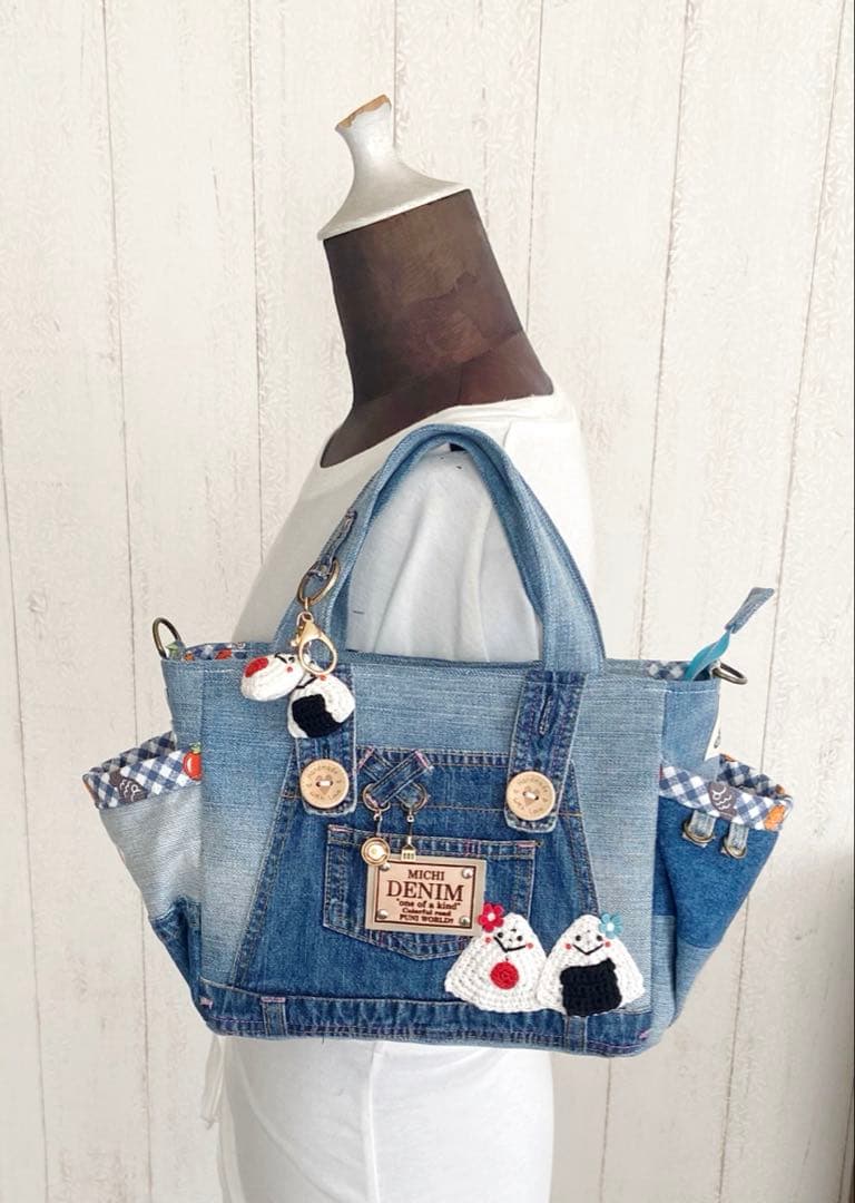 デニムリメイクバッグS お弁当バッグ