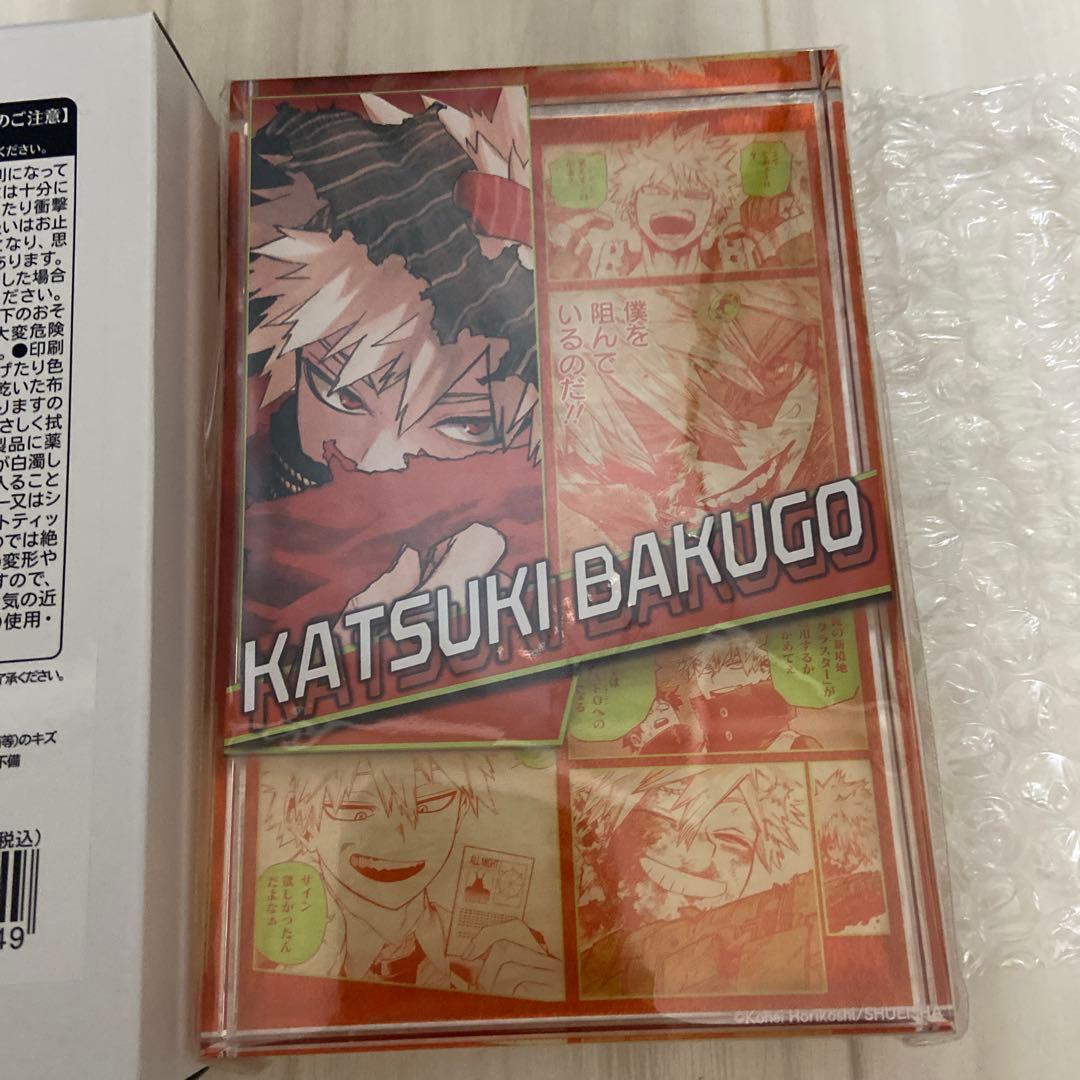 僕のヒーローアカデミア　爆豪勝己　バースデー　アクリルブロック