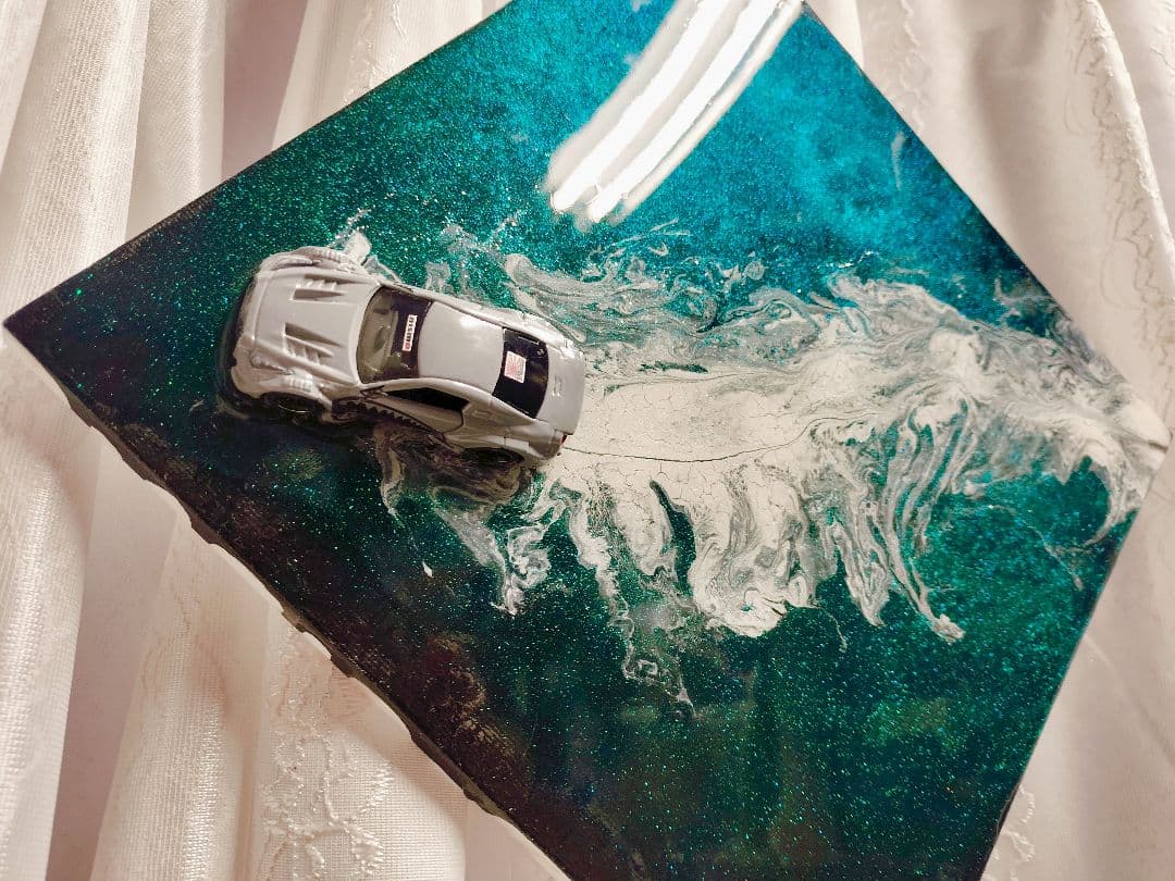 レジンジオラマ『シャークGT-R ディープオーシャンEsc』 壁掛けアート」