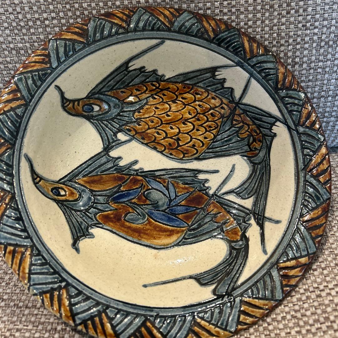 琉球　沖縄　壺屋焼　民藝　深皿