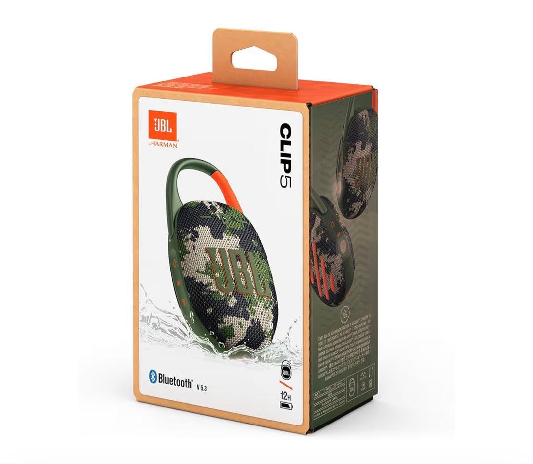 【極美品】JBL CLIP 5 Bluetoothスピーカー カモフラ柄
