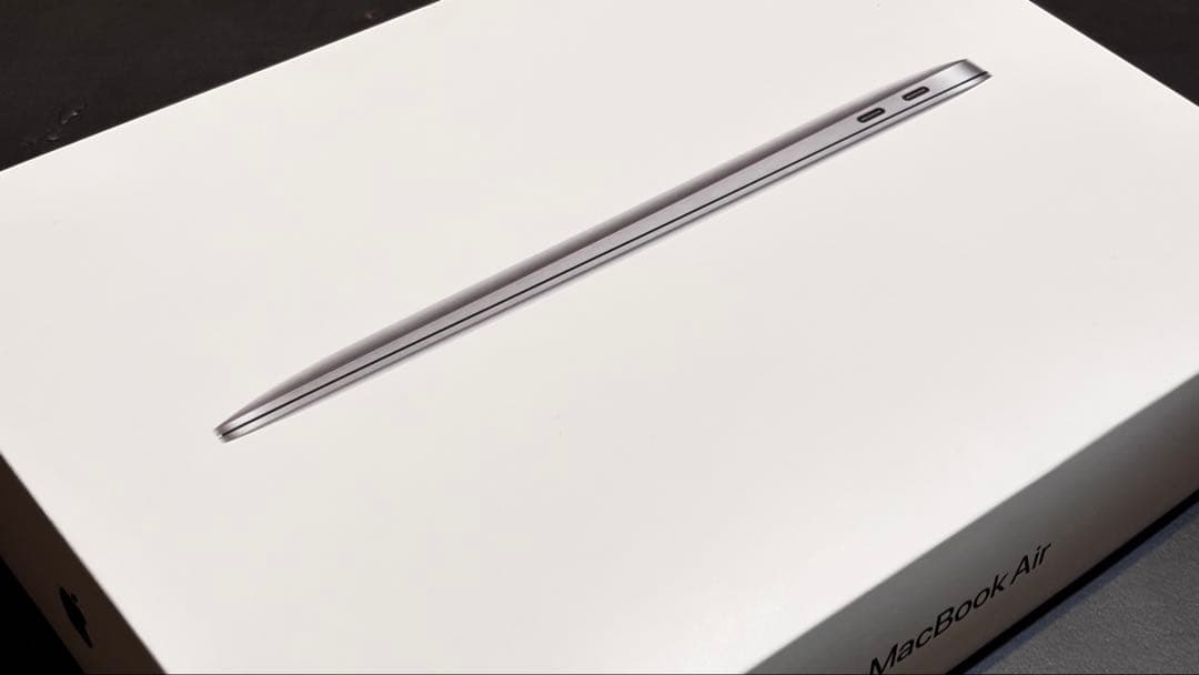 【美品】MacBook Air M1 2020 256GB 箱・純正充電器付き