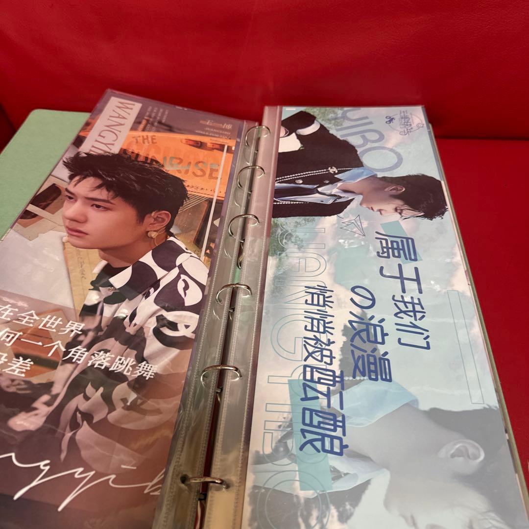 王一博手幅 50枚収納冊付き