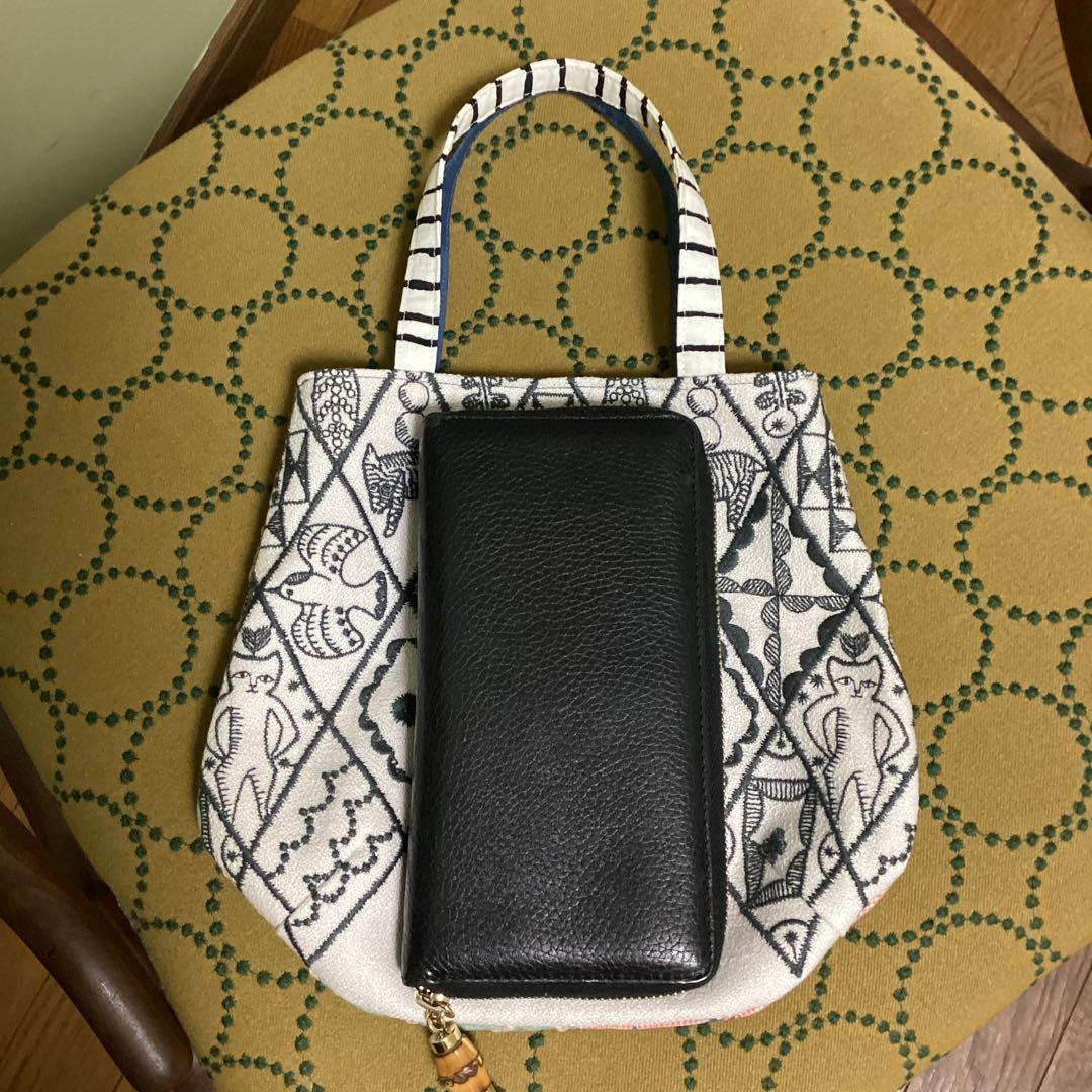 ミナペルホネン　シンフォニー&パッチワーク　トートバッグハンドメイド