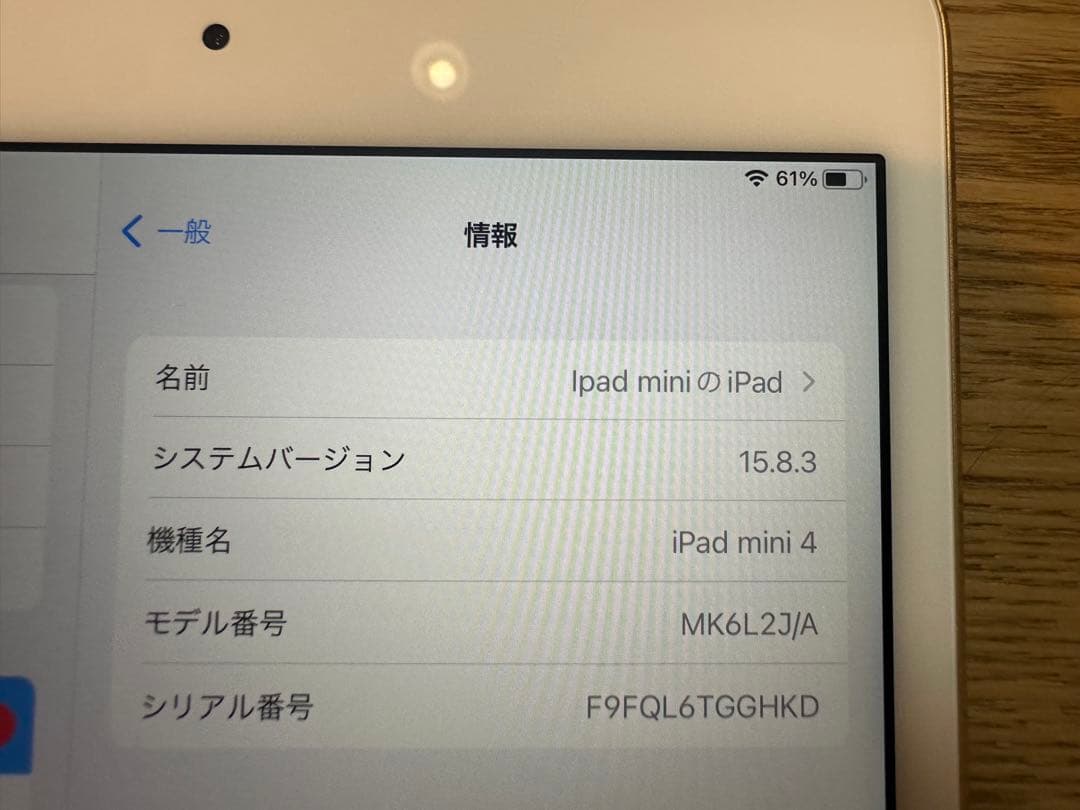 Apple iPad mini (第4世代) ゴールド