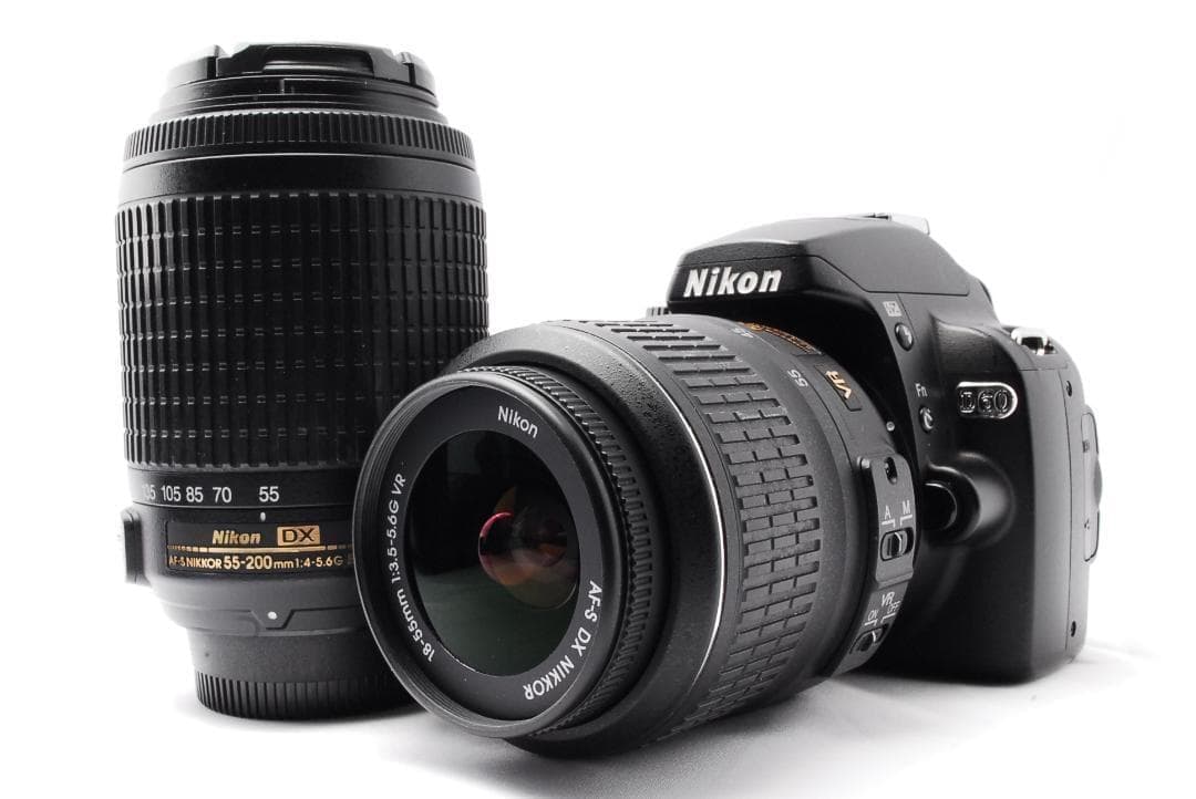一眼レフデビューに✨Nikon D60 ダブルレンズセット スマホ転送 バッグ付