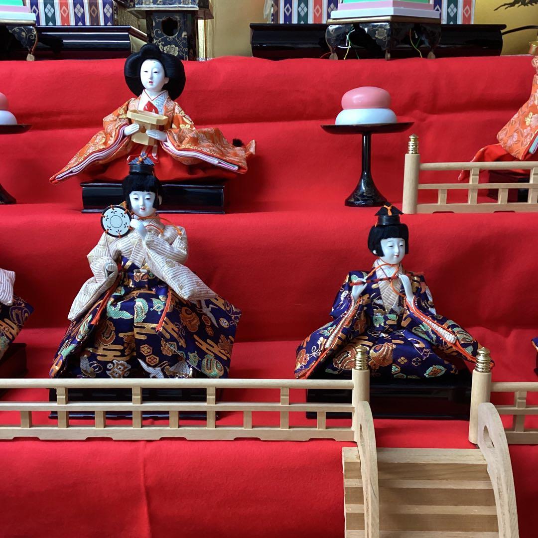 雛人形　七段飾り　雛の恵　中古品　120巾　東玉