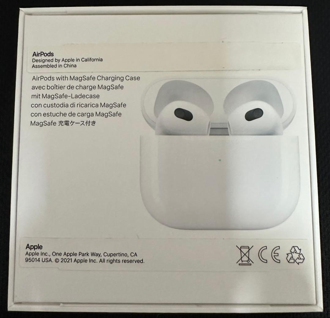 AirPods（第3世代）本体/箱付き/USBケーブル/説明書付