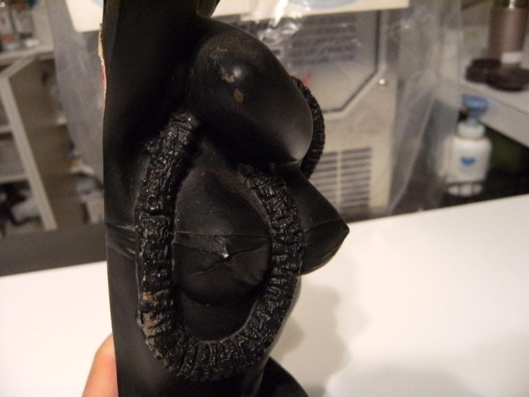 廃番★アメリカ製★1973年 26cm ハワイ フラダンス 美女 置物 オブジェ