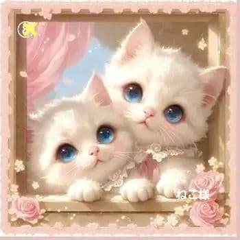 ハンドメイド　オーダー受付ページ　♡ねこちゃん　パネル♡　⑥