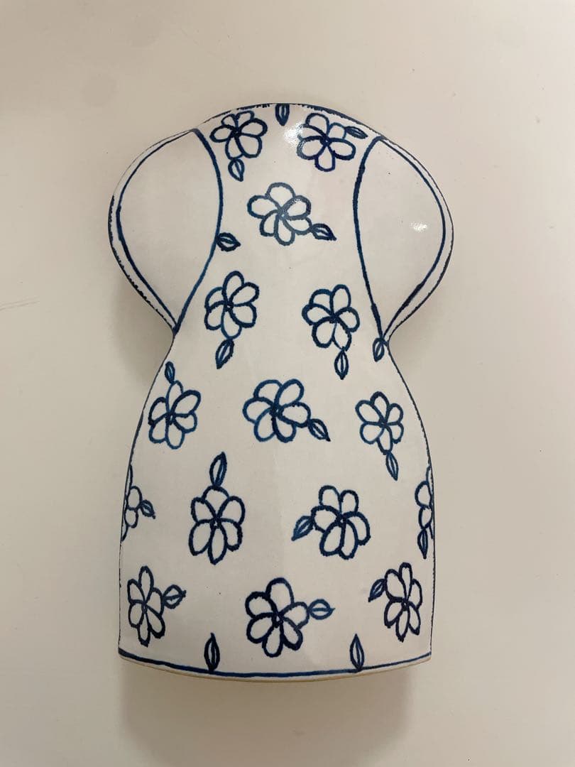 【希少】マリアンヌ　フラワーベース　花瓶　スウェーデン産　陶器　北欧インテリア