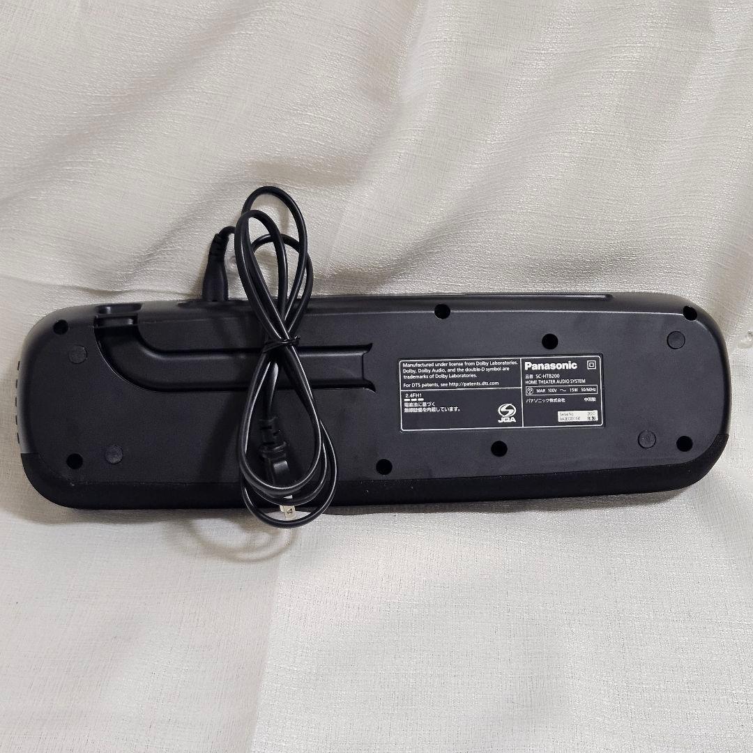 美品 Panasonic SC-HTB200-K サウンドバー シアターバー