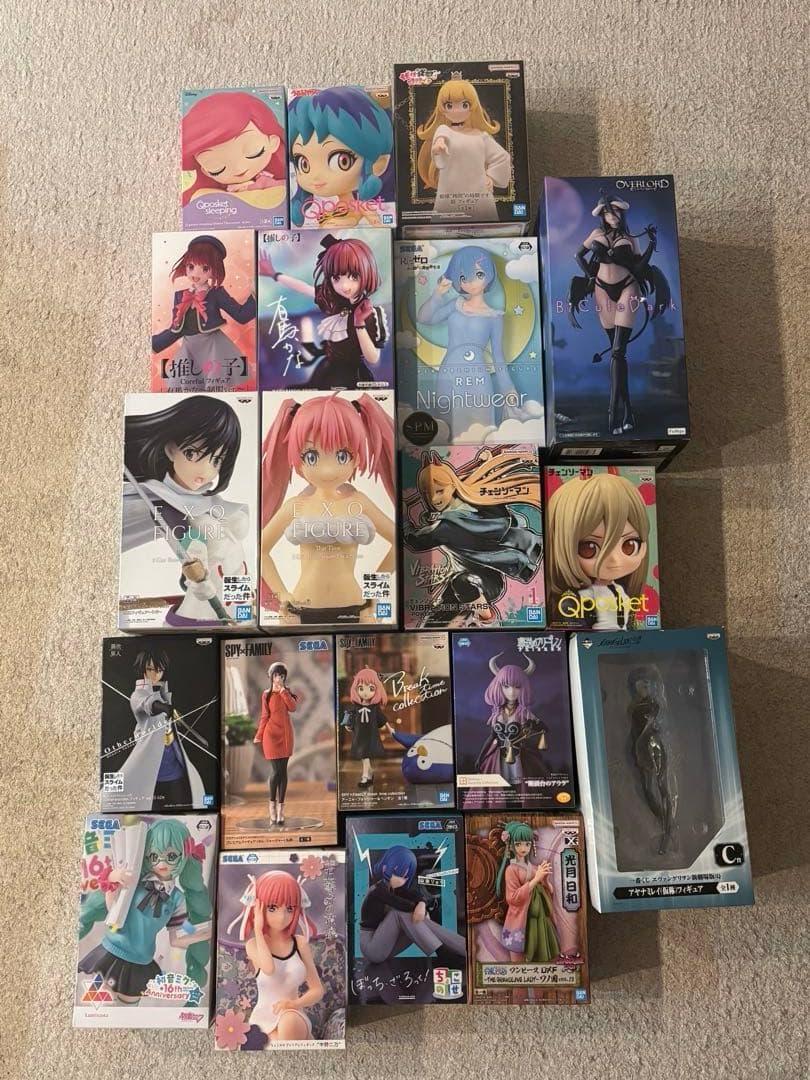 【匿名配送】人気アニメ漫画美少女キャラクターフィギュア20個セット