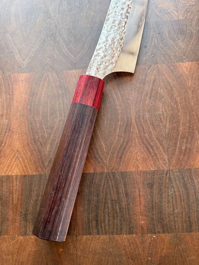 黒崎優　閃光　鋭　切付　筋引　包丁 270mm 紫檀　粉末ハイス