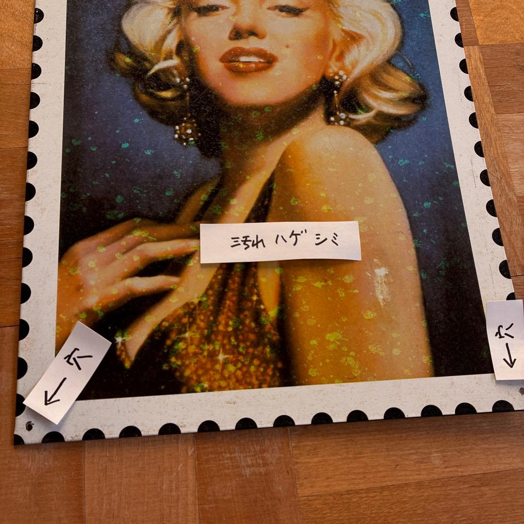 マリリンモンロー　タペストリー、切手、ナンバープレート、ブリキパネル