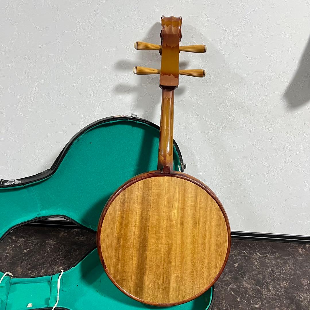 中国の民族楽器中阮 中元　チョンルアン　ハードケース付き