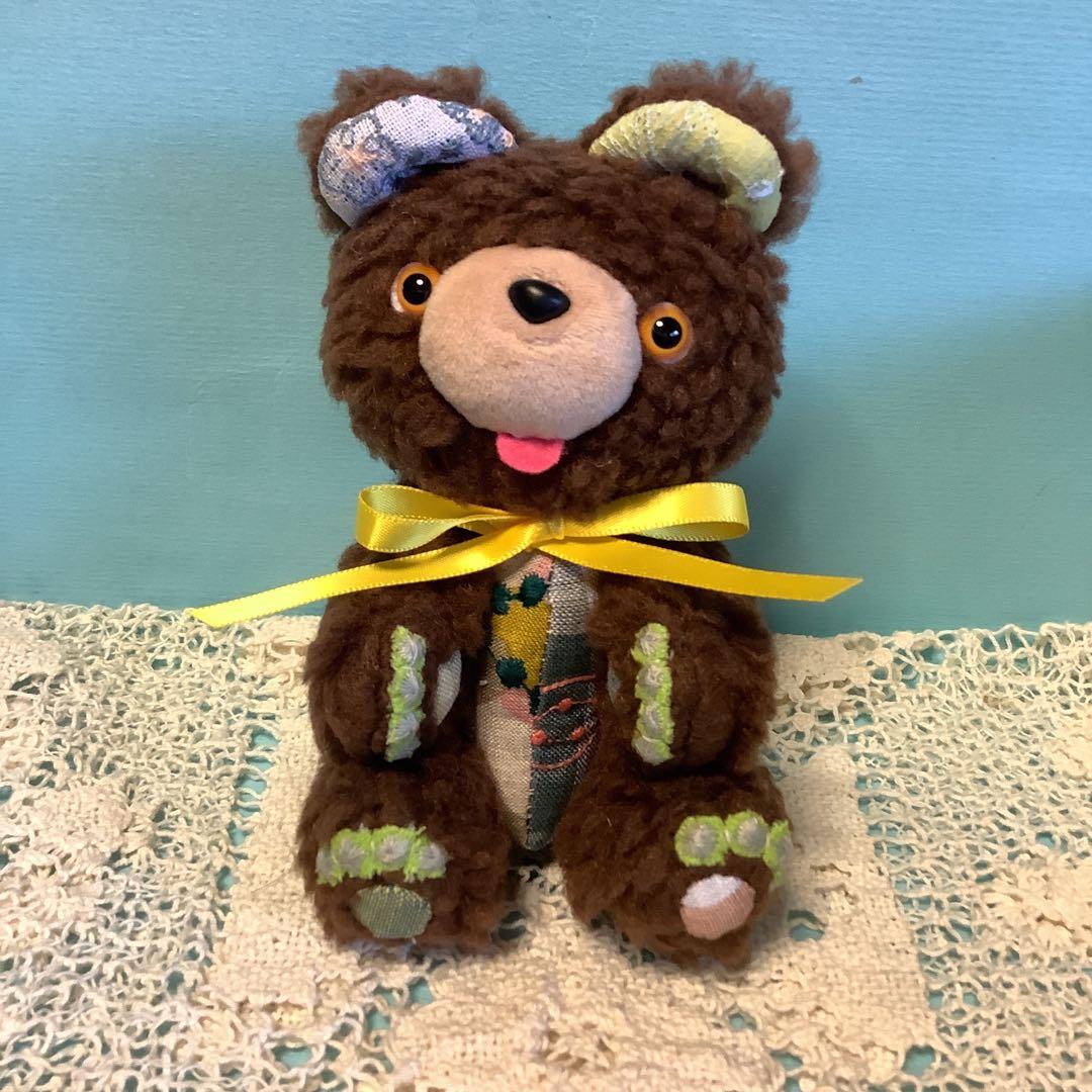 ミナペルホネン　ハンドメイド　茶くま＆白くま