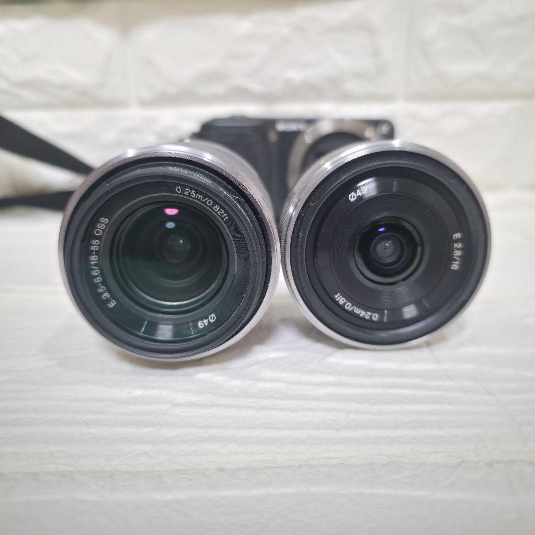 【468】【極美品】SONY α nex-3 ブラック　ダブルレンズキット