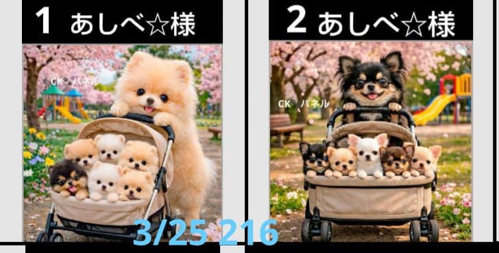 ご確認用　あしべ☆　ハンカチ　ワンコさん柄ハンドメイド3/26