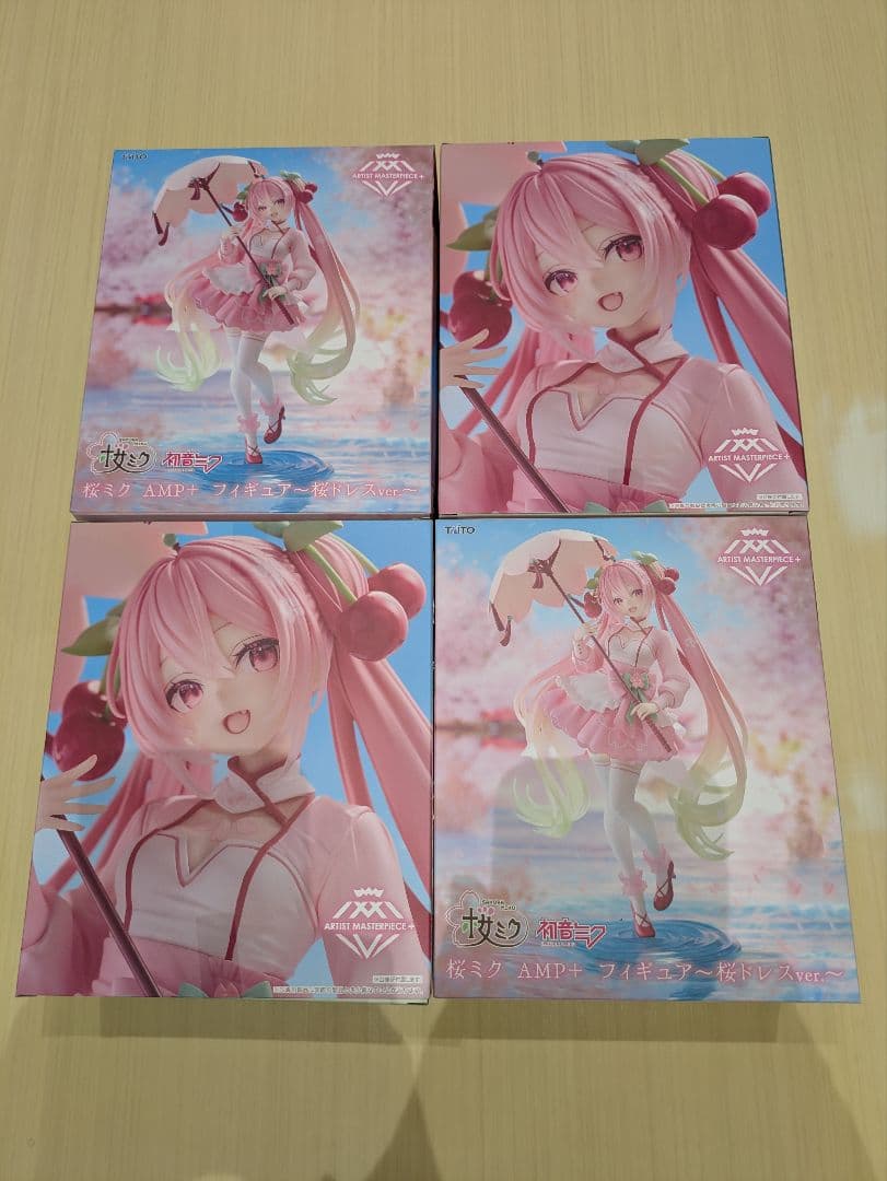 桜ミク　AMP＋ フィギュア　桜ドレスver.　まとめ売り　最安　新作プライズ