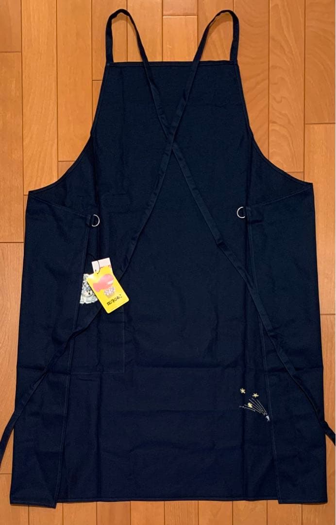 graniph グラニフ 11ぴきのねこ エプロン ネイビー 刺繍 馬場のぼる