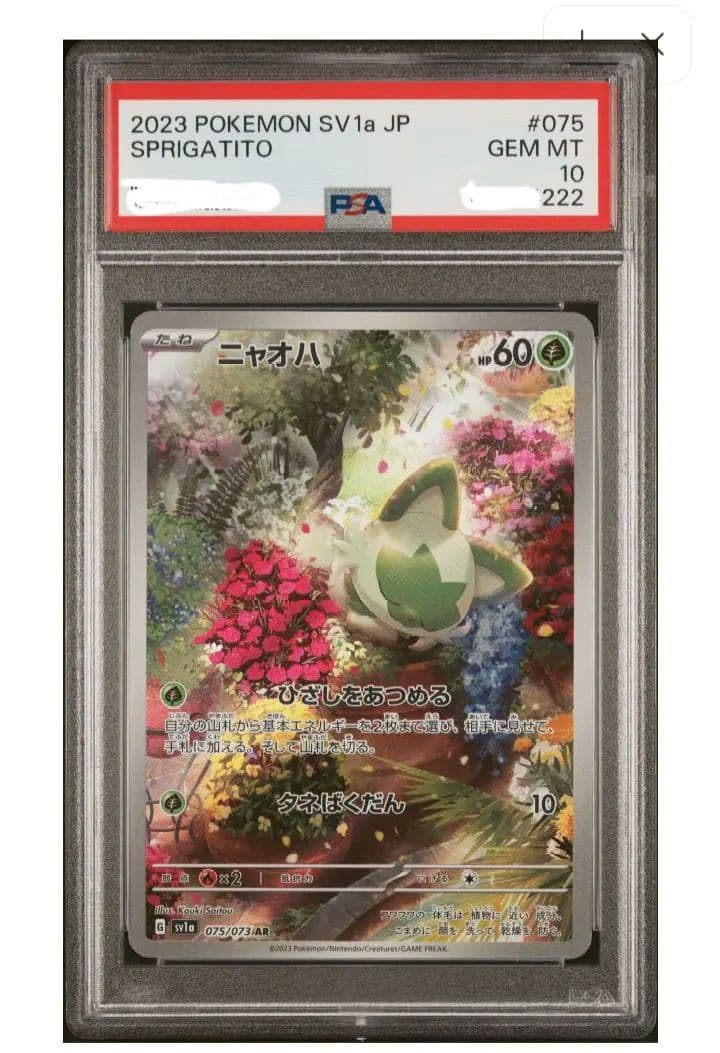 激レア【PSA10】 ニャオハ AR　[SV1a 075/073]
