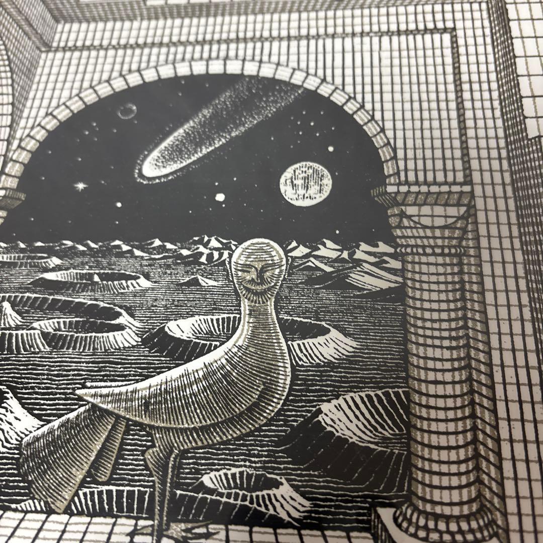 ヴィンテージ M.C. Escher ”もう一つの世界” ポスター　エッシャー