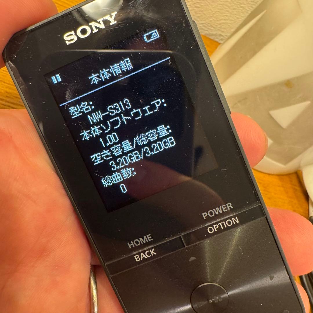 SONY ウォークマン 4GB NW-S313K　ブラック